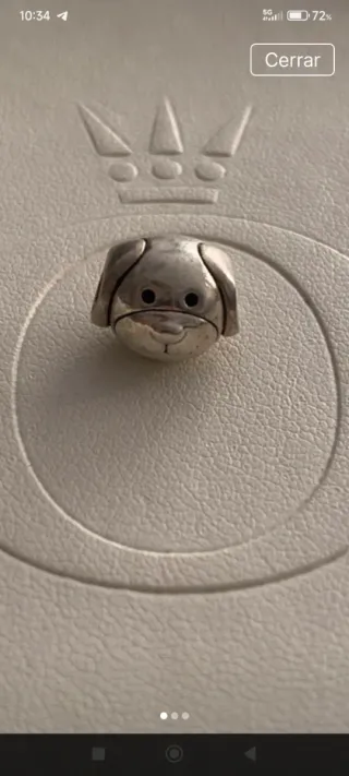 Pandora Charm Perro Plata