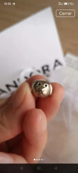 Pandora Charm Perro Plata
