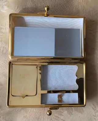 Bolso Clutch Años 50 Dorado Nacarado