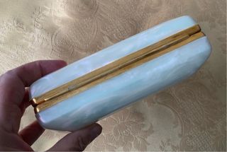 Bolso Clutch Años 50 Dorado Nacarado