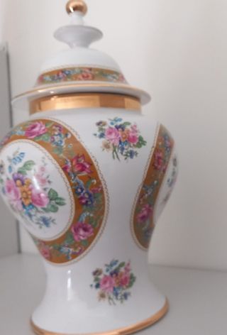 Vaso porcellana vintage anni '80 floreale