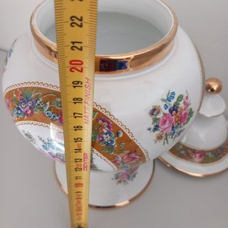 Vaso porcellana vintage anni '80 floreale