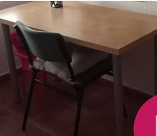 Mesa escritorio madera y metal sin estrenar