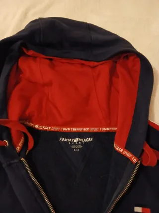 Felpa Tommy Hilfiger con cappuccio zip S