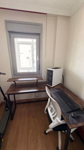 Escritorio esquinero en L VASAGLE – Rustic Brown