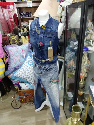 Chaleco vaquero mujer talla única