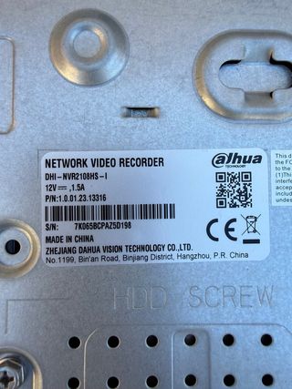 Grabador Dahua Videovigilancia