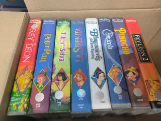 Lote 8 Películas VHS Clásicos Disney