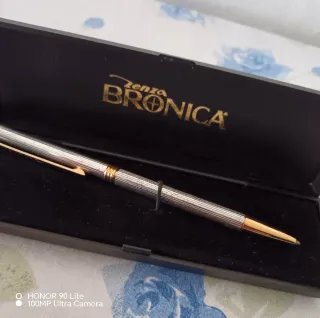 Penna Zenza Bronica Vintage Argento & Oro