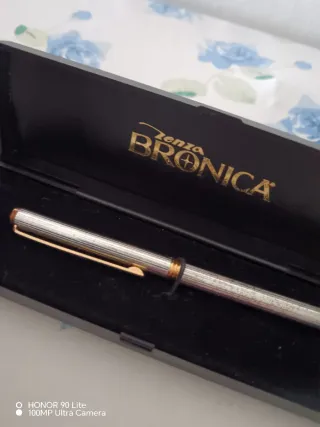 Penna Zenza Bronica Vintage Argento & Oro