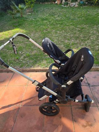 Carrito Gemelar Bugaboo+ sillas + maxi cosis