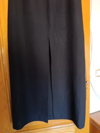 Falda larga negra T42