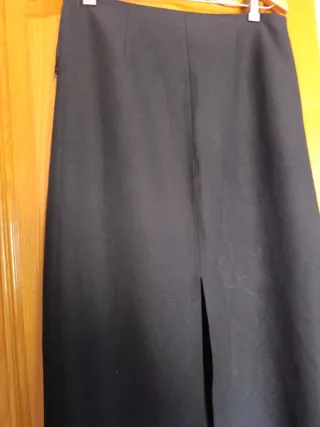 Falda larga negra T42