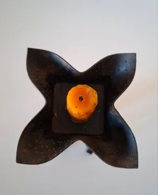 CANDELABRO HIERRO FORJADO AÑOS 60