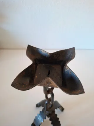 CANDELABRO HIERRO FORJADO AÑOS 60