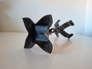 CANDELABRO HIERRO FORJADO AÑOS 60