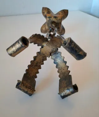 CANDELABRO HIERRO FORJADO AÑOS 60