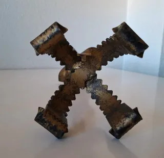 CANDELABRO HIERRO FORJADO AÑOS 60