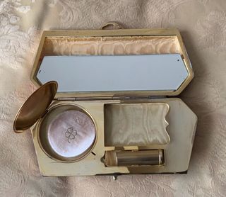 Bolso Clutch Carey Años 50 Dorado