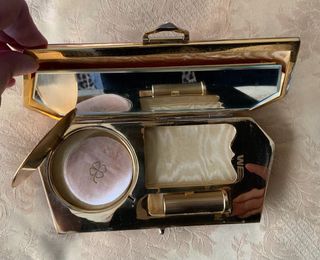 Bolso Clutch Carey Años 50 Dorado