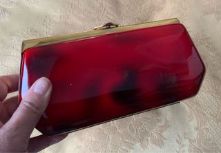 Bolso Clutch Carey Años 50 Dorado