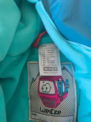 Equipación esquí infantil