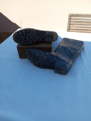 Botas de agua estampado leopardo