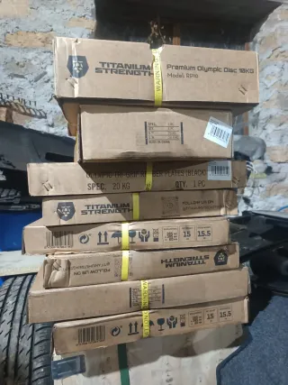 Pack Discos Olímpicos 150kg Gimnasio