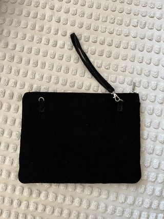 Bolso de mano de terciopelo