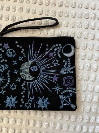 Bolso de mano de terciopelo