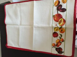 Set 3 Asciugapiatti con Frutta e Anatre