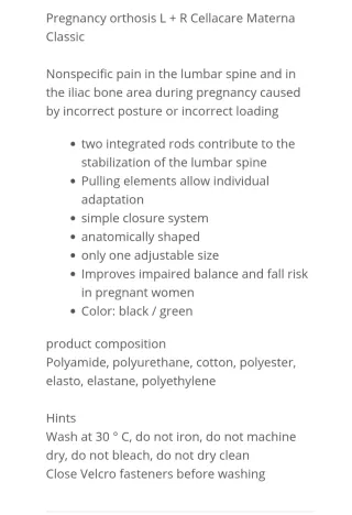 Faja Lumbar Ortesis Talla S Alta Calidad