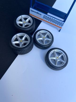 Lote Ruedas 1/18 Ferrari Dioramas Repuesto