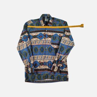 Vintage 90s Aztec Ethnic Shirt YNK Moda Vario
