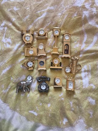 Lote de 14 mini relojes decorativos