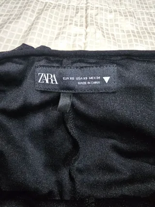 Falda Zara tul volantes negra XS