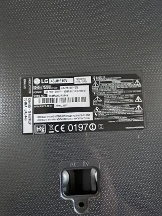Despiece TV LG 43UH610V