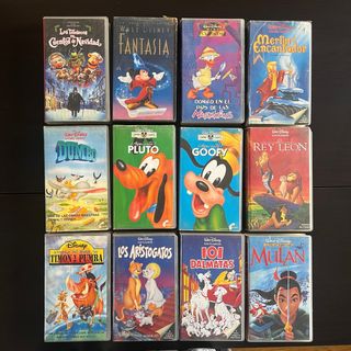 12 Películas VHS de Disney