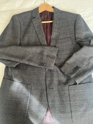 Americana de caballero a cuadros