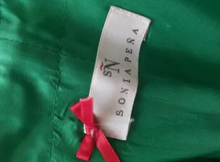 Vestido fiesta Sonia Peña verde talla 36