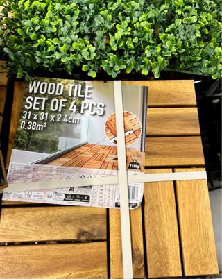 Baldosas de madera para terraza