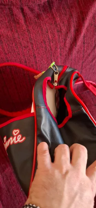 Borsa Disney Minnie Mouse nera e rossa