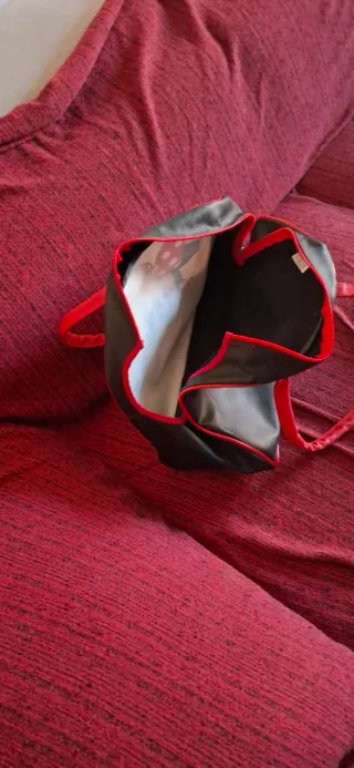 Borsa Disney Minnie Mouse nera e rossa