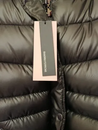 Giubbotto Sandro Ferrone nero con cappuccio