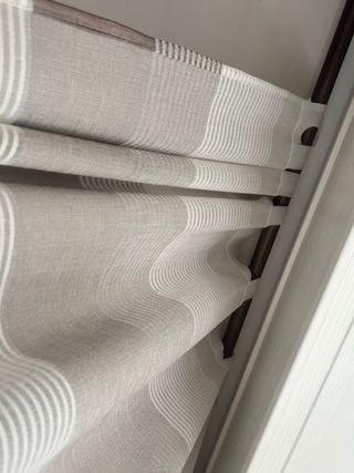 Tenda soggiorno/camera beige e marrone