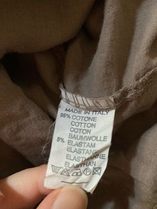 Camisa de tirantes marrón