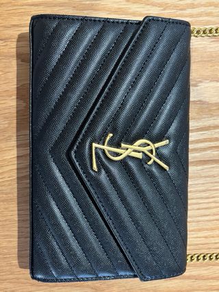 Bolso YSL Negro Piel Cadena Dorada