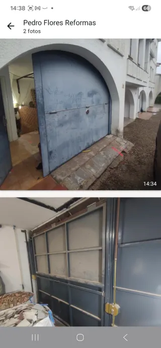 Puerta de parking para entrada de garaje