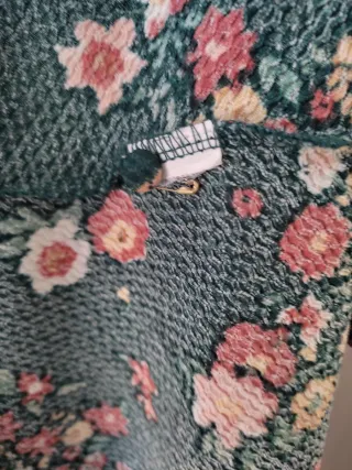 Vestido verde estampado floral