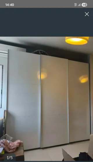 Armadio a porte scorrevoli bianco